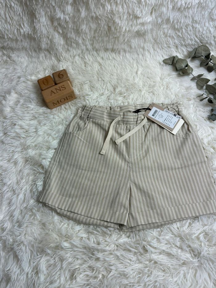 Short beige taille 6-7 ans Lil Atelier