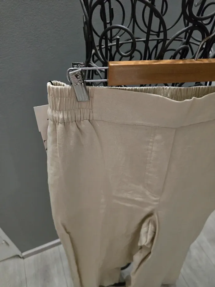 Pantalon Zara avec lin - photo numéro 3