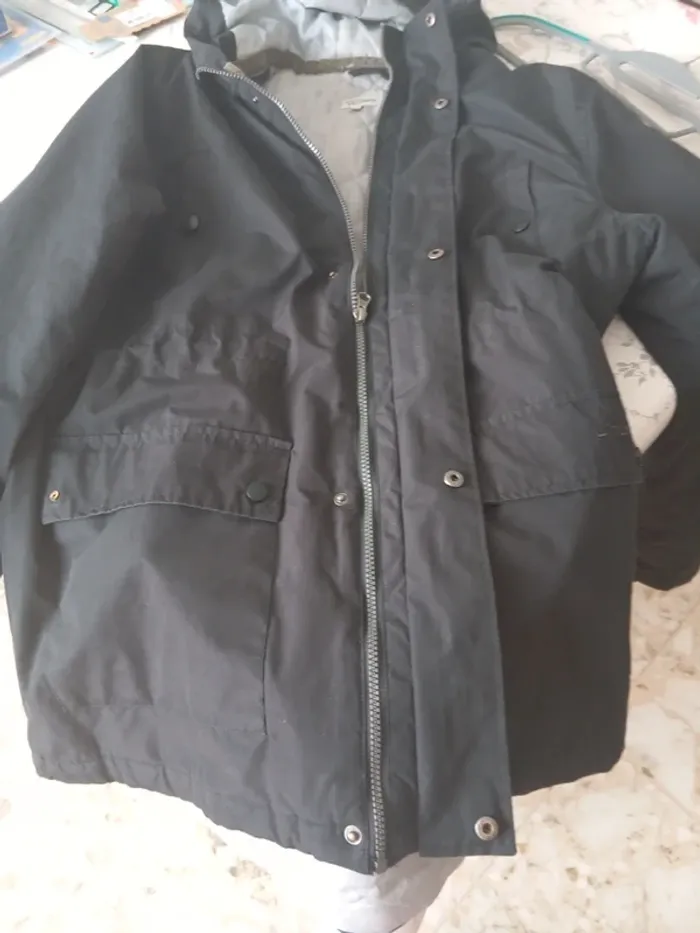Manteau mi long noir t xl - photo numéro 7