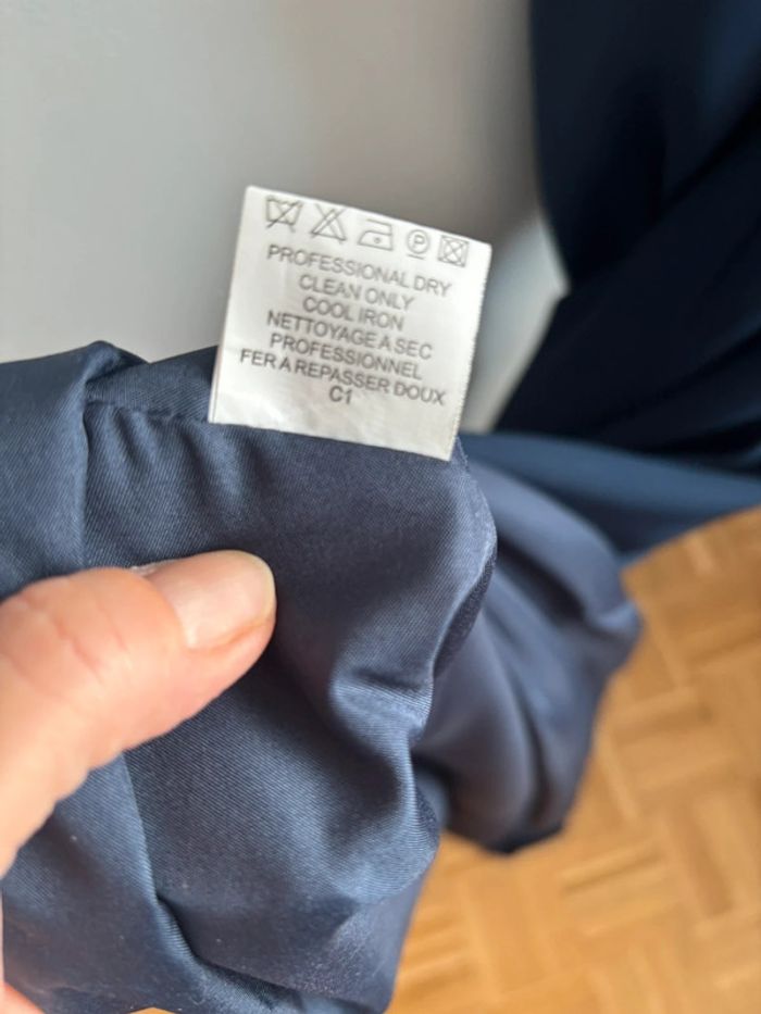 Robe bleu fluide avec traîne T38 - photo numéro 9