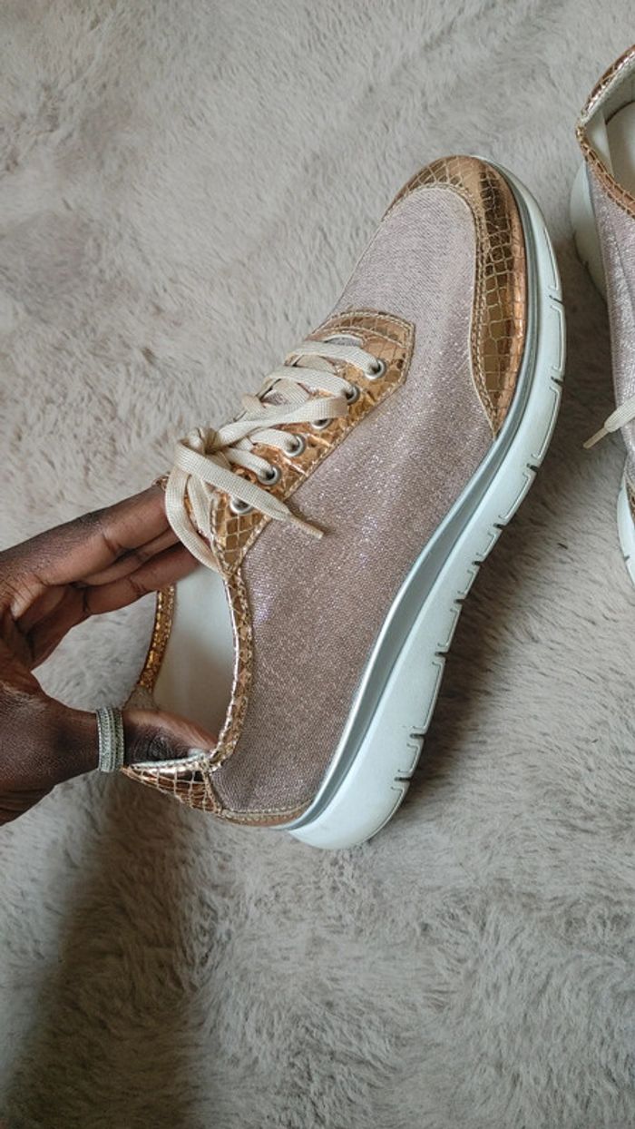 Basket été légère en cuir et mesh - photo numéro 12