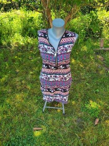 Robe courte ou tunique à motifs