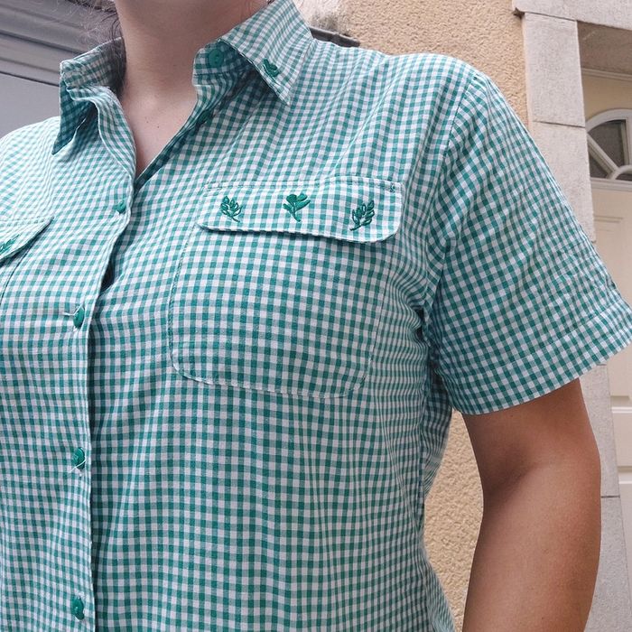 Chemisette Vintage brodée pour L/XL