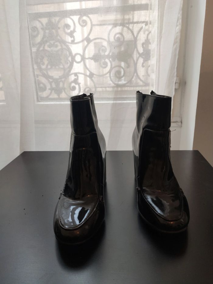 Bottines hautes vernis - photo numéro 2