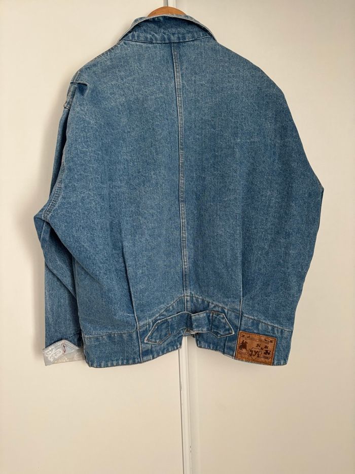 Veste en jean vintage mixte Jy’s – Coupe loose oversize taille 42 – Denim bleu - photo numéro 4