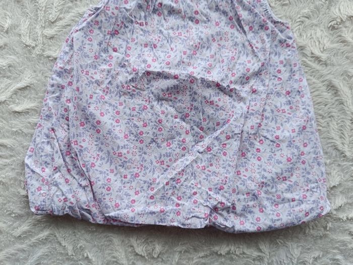 Robe boule sans manche Fille 1 mois Fleurs 100% coton - photo numéro 4
