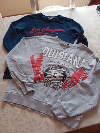 Lot de 2 sweats 12 ans fille