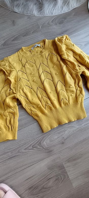 Pull ajouré Morgan taille S moutarde