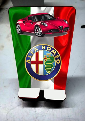 support téléphone motif alfa roméo neuf