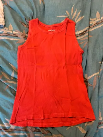 Débardeur / Marcel orange 12 ans #ba.basic