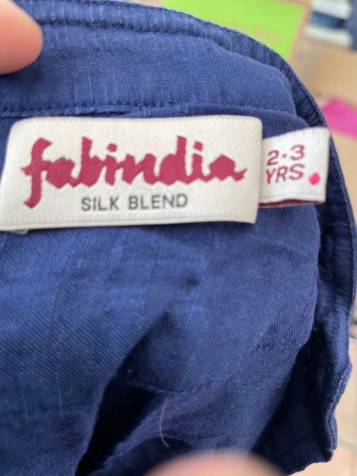 Chemise Fabindia bleu taille 24-36 mois / 92 cm - photo numéro 5