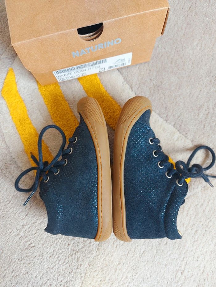 Naturino Cocoon ZIP bleu paillettes 23 - photo numéro 6