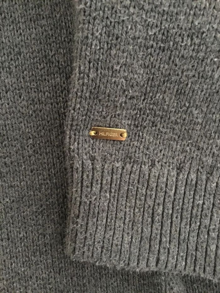 Robe hiver Tommy Hilfiger 007 couleur gris marine rose à motif - photo numéro 5