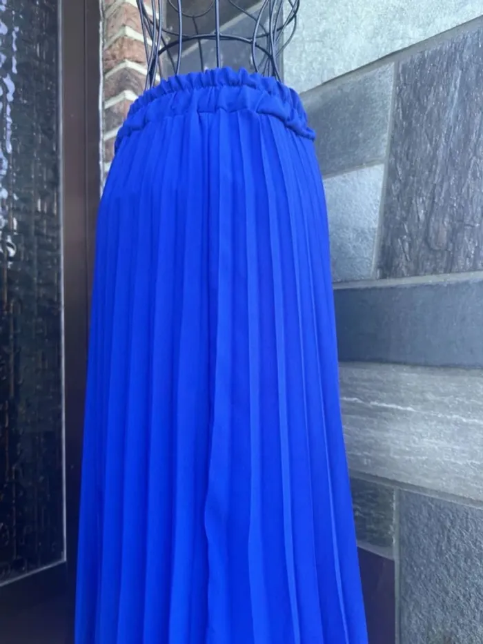 Jupe bleu plissée Amélie & Amélie - photo numéro 13