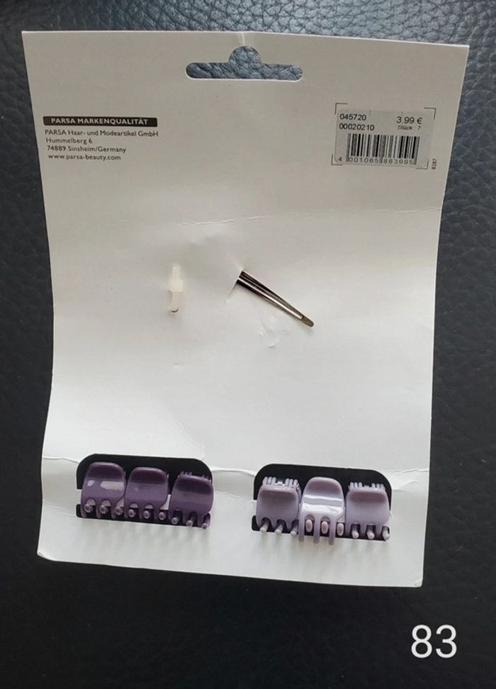 Barettes cheveux (3 + 1 offert dans tout le dressing) - photo numéro 3