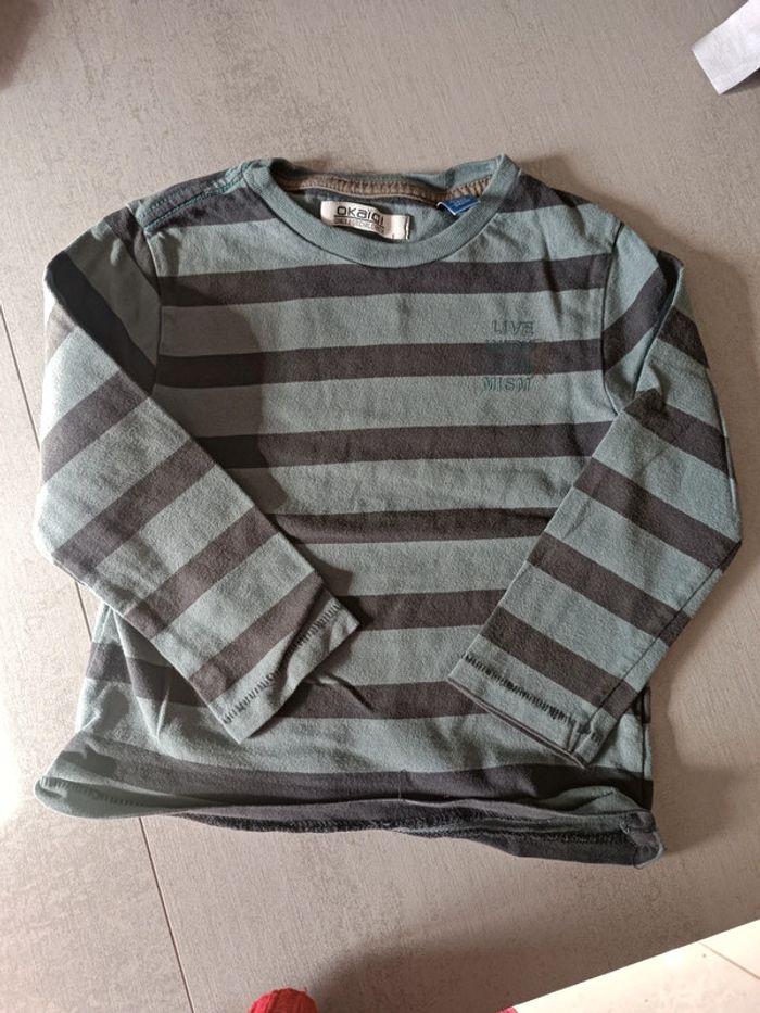 Tee shirt manches longues Okaïdi 3 ans