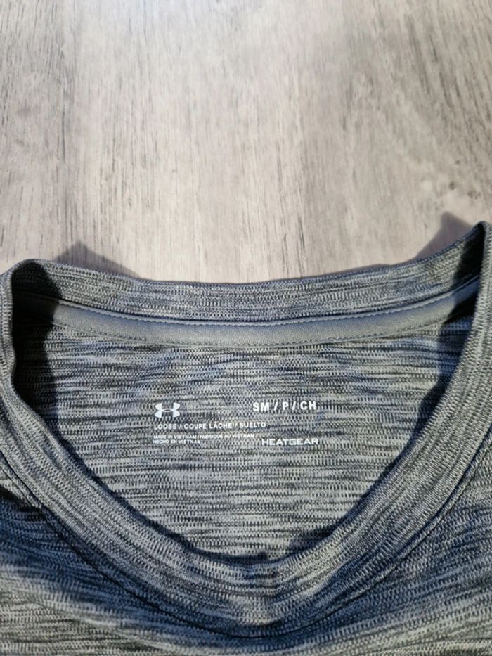 T-shirt Under Armour Heat Gear Gris Taille S Femme - photo numéro 4