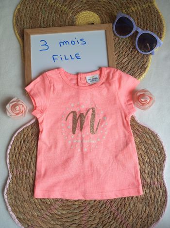 Tee-shirt fille 👧 3 mois