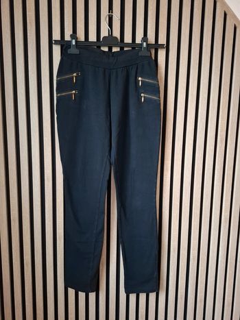 Pantalon décontracté coton sportswear noir T 38