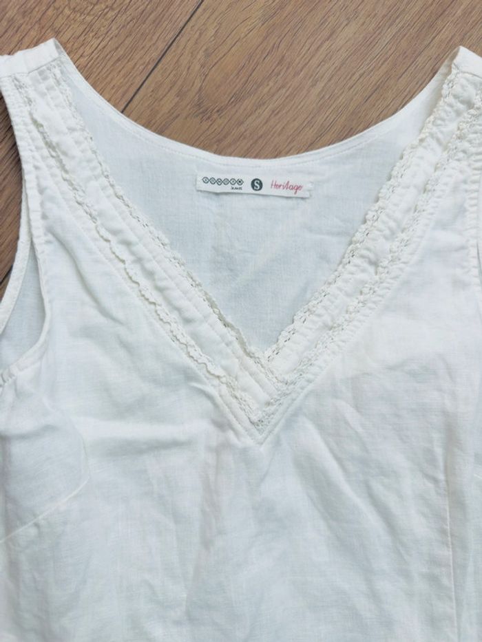 Robe en lin Bonobo blanche en S - photo numéro 3