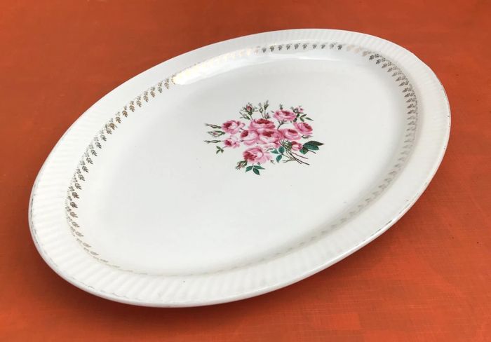 Plat de service ovale Faïence de Sarreguemines France Modèle Johnny - photo numéro 3