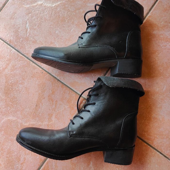 Bottines noires à lacets Tissaia taille 39 - photo numéro 3