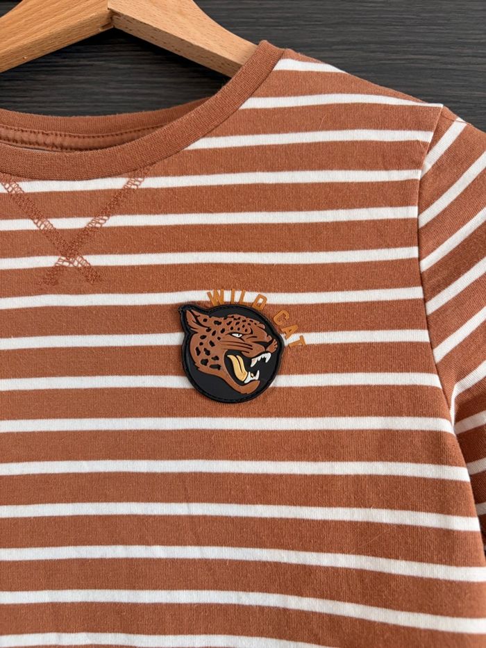 T-shirt manches longues rayures sergent major 9 ans - photo numéro 2