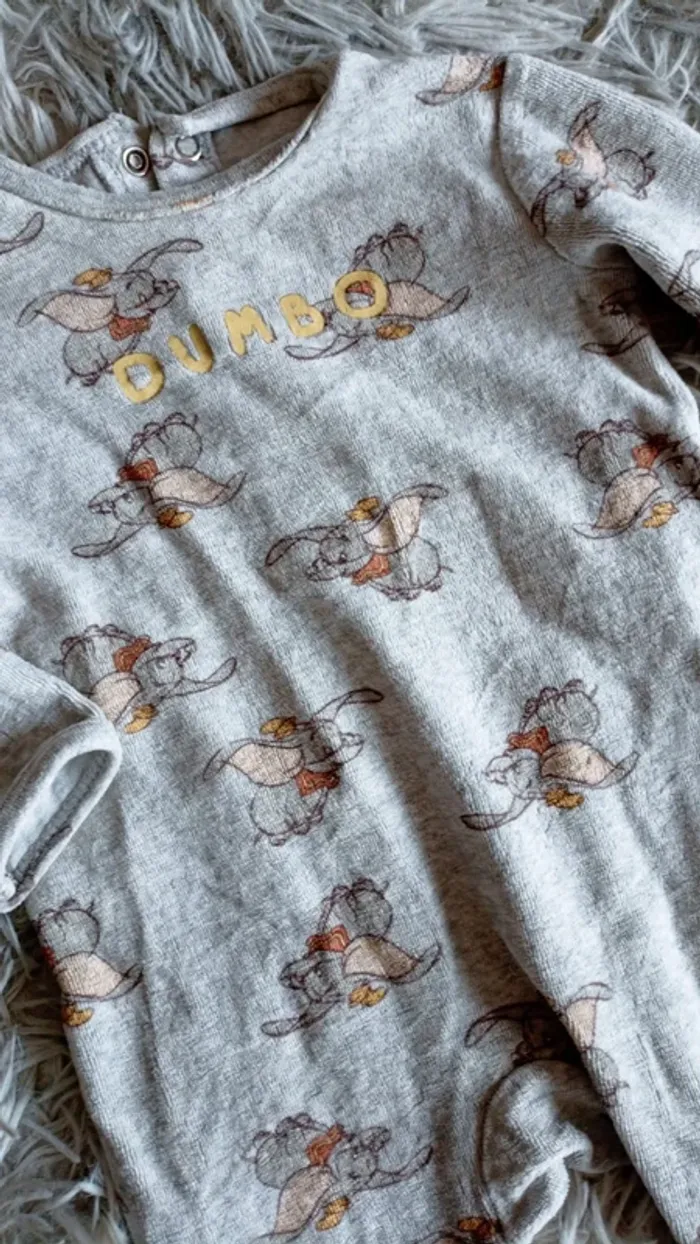 Pyjama Dumbo mixte en velours 🐯 - photo numéro 2