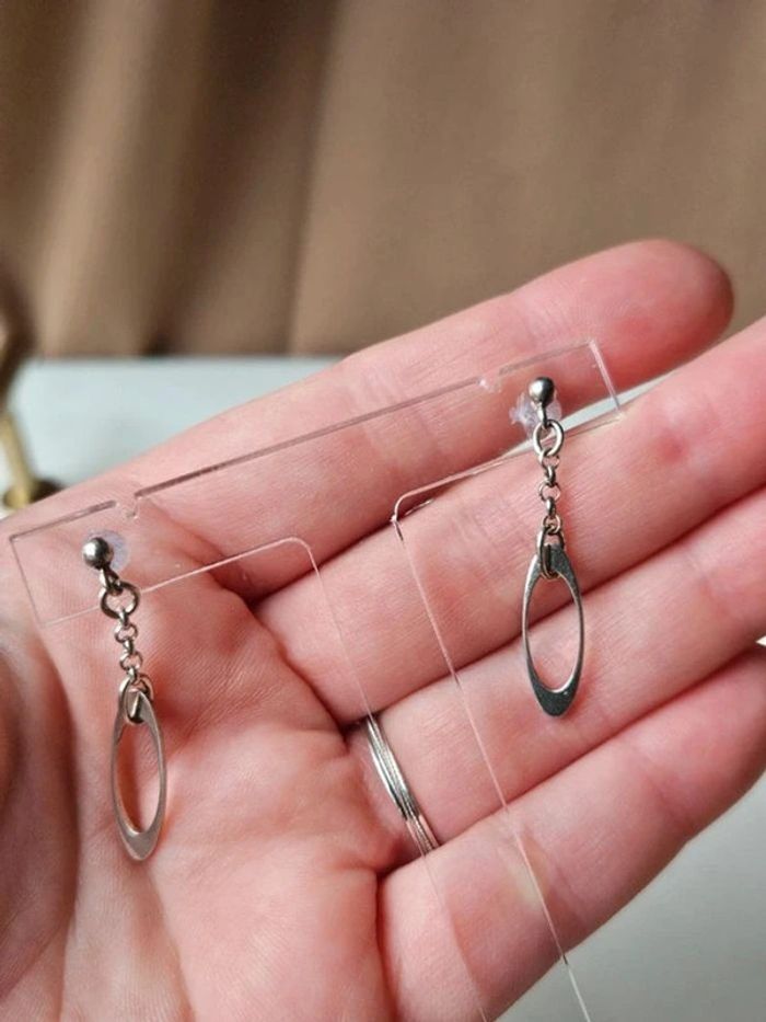 🔅 boucles d'oreilles en argent 925 - photo numéro 2
