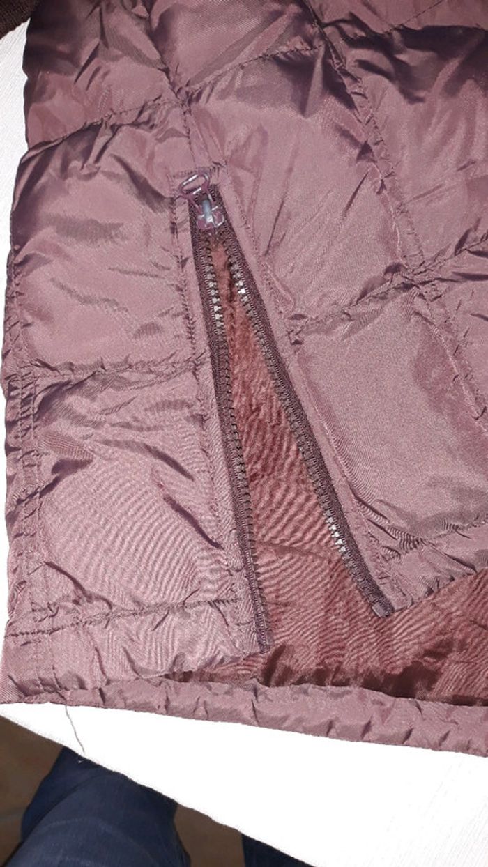 Manteau doudoune chaude violet - photo numéro 3