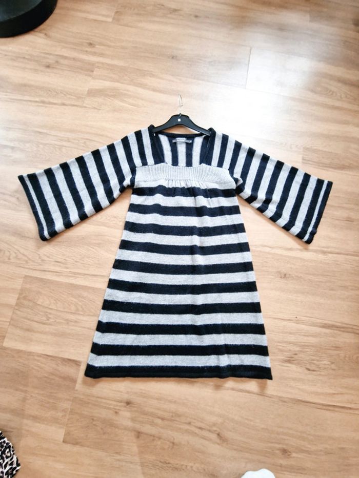 Robe marinière noir et gris - photo numéro 6