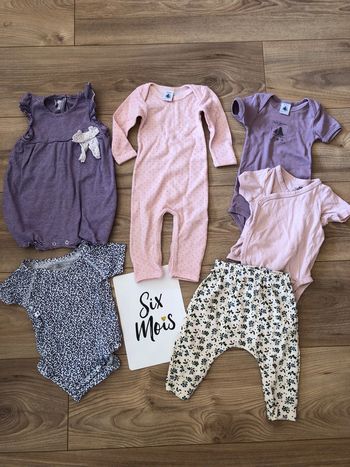 Lot petit  bateau fille 6mois printemps été