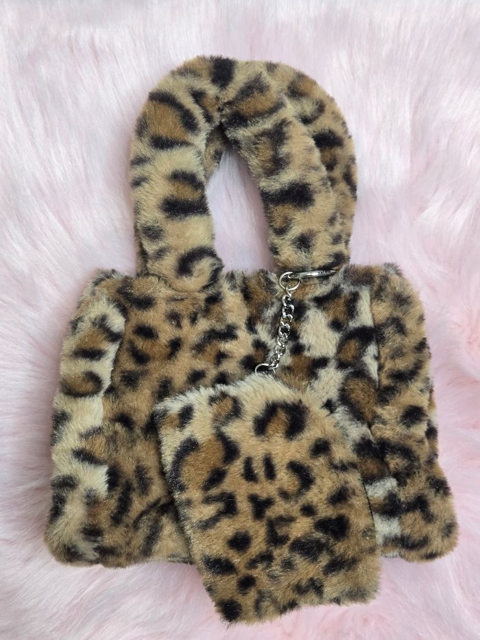 Sac à main fourrure Léopard