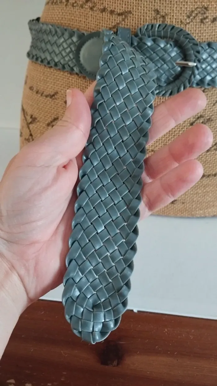 Ceinture croisée grise 100 cm femme - photo numéro 5