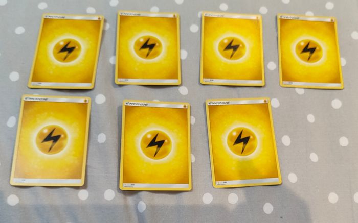 Lot de 7 carte énergie pokémon