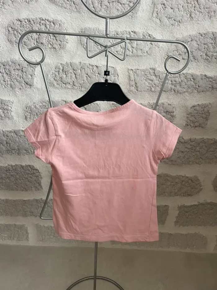 Tee shirt fille 4 ans manches courtes Lili marelle - photo numéro 3