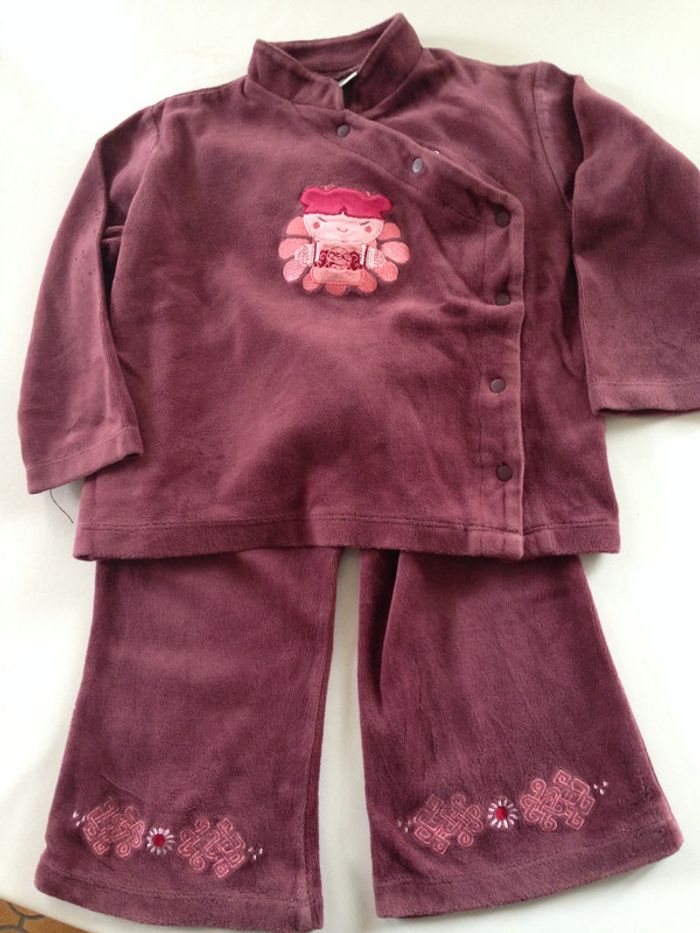 Pyjama bordeaux 24 Mois