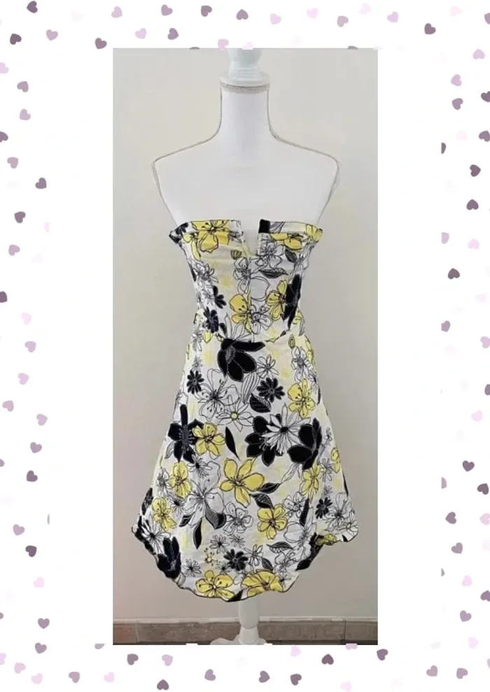 Morgan Robe Bustier Fleurs Taille 36/S
