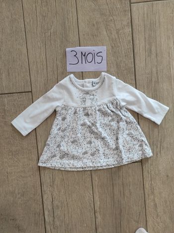 Robe manches longues 3 mois
