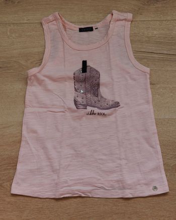 Débardeur fille rose clair taille 6 ans IKKS