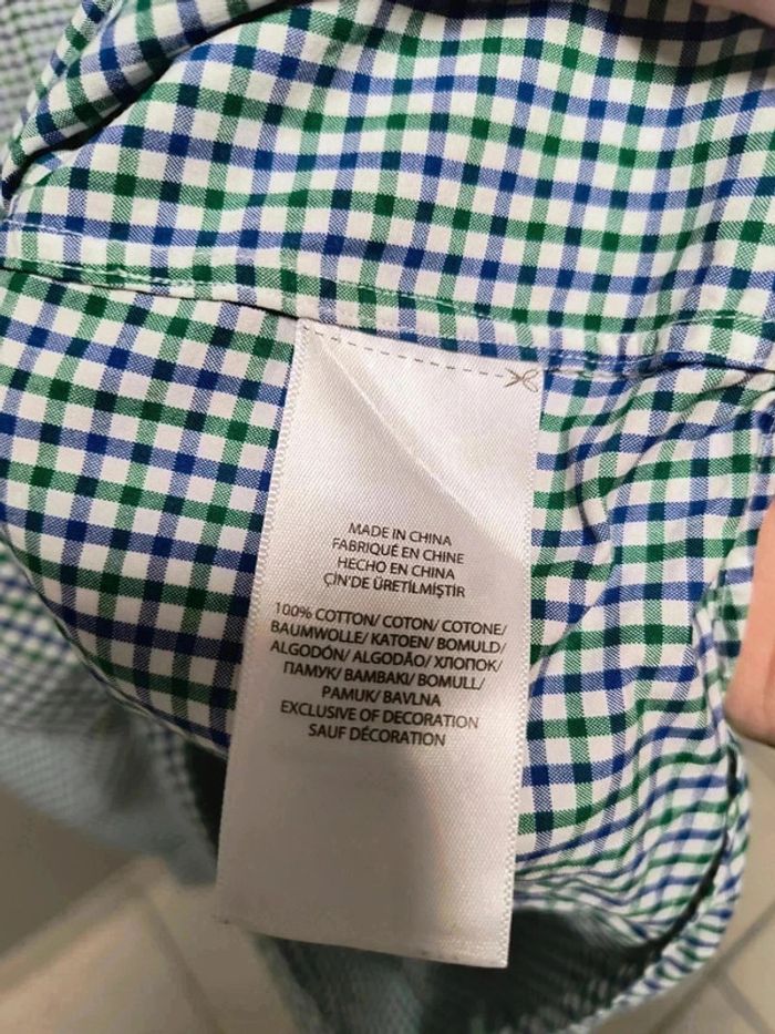 Chemise Ralph Lauren à Carreaux Vert & Bleu – Vintage Y2K - photo numéro 9