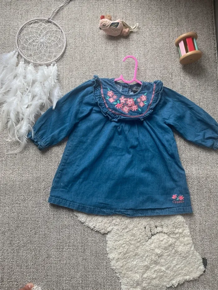 Robe jeans bébé fille - photo numéro 2