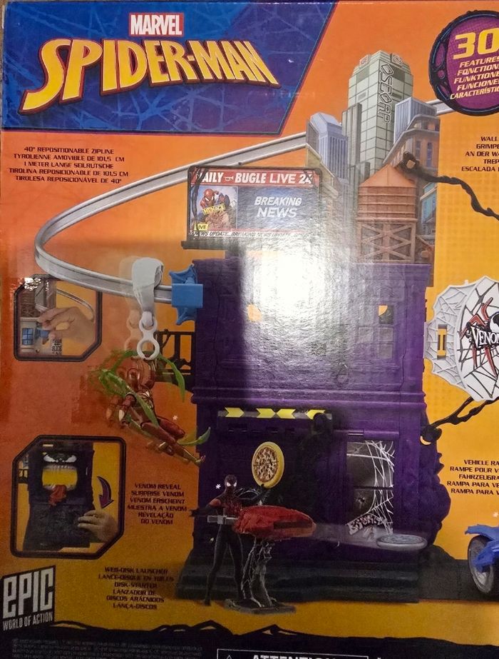 🕷️ Marvel Hasbro Spider-Man Venom Versus
Coffret La Ville des Lanceurs de Toiles - photo numéro 3