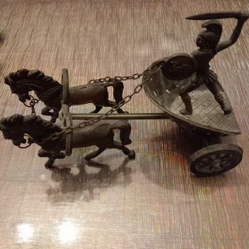 Char guerrier avec ses chevaux