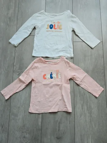 Lot de 2 Tshirt manche longue gemo