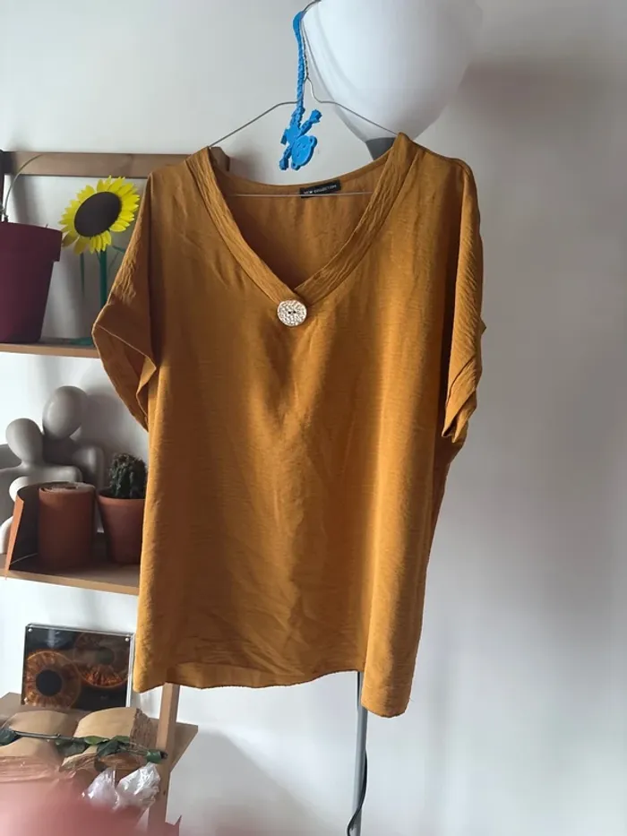 Tee-shirt moutarde