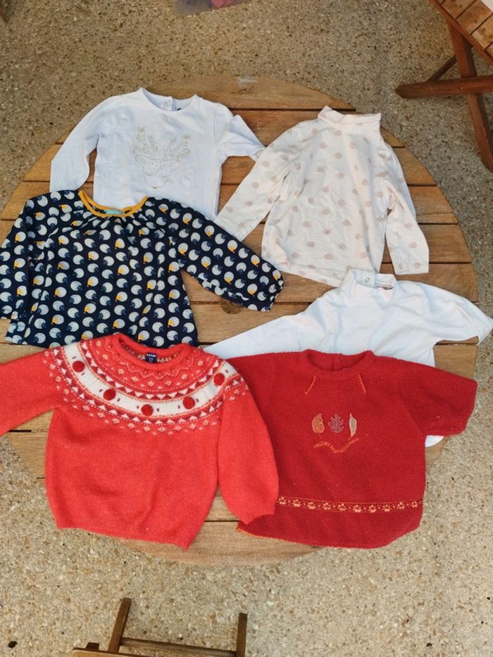 Lot de vêtements rentrée 12 mois fille - photo numéro 7