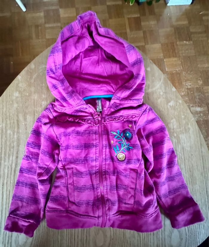 Sweat-shirt à zip fille 2 ans Orchestra