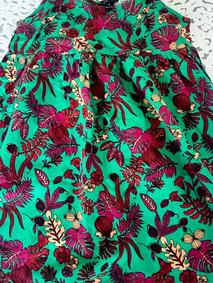 Robe Fleuris Verte Kiabi - photo numéro 2