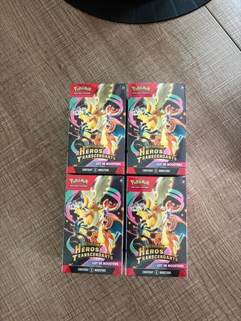 Pokémon - 4 bundles me2.5 hero transcendants scellés 
